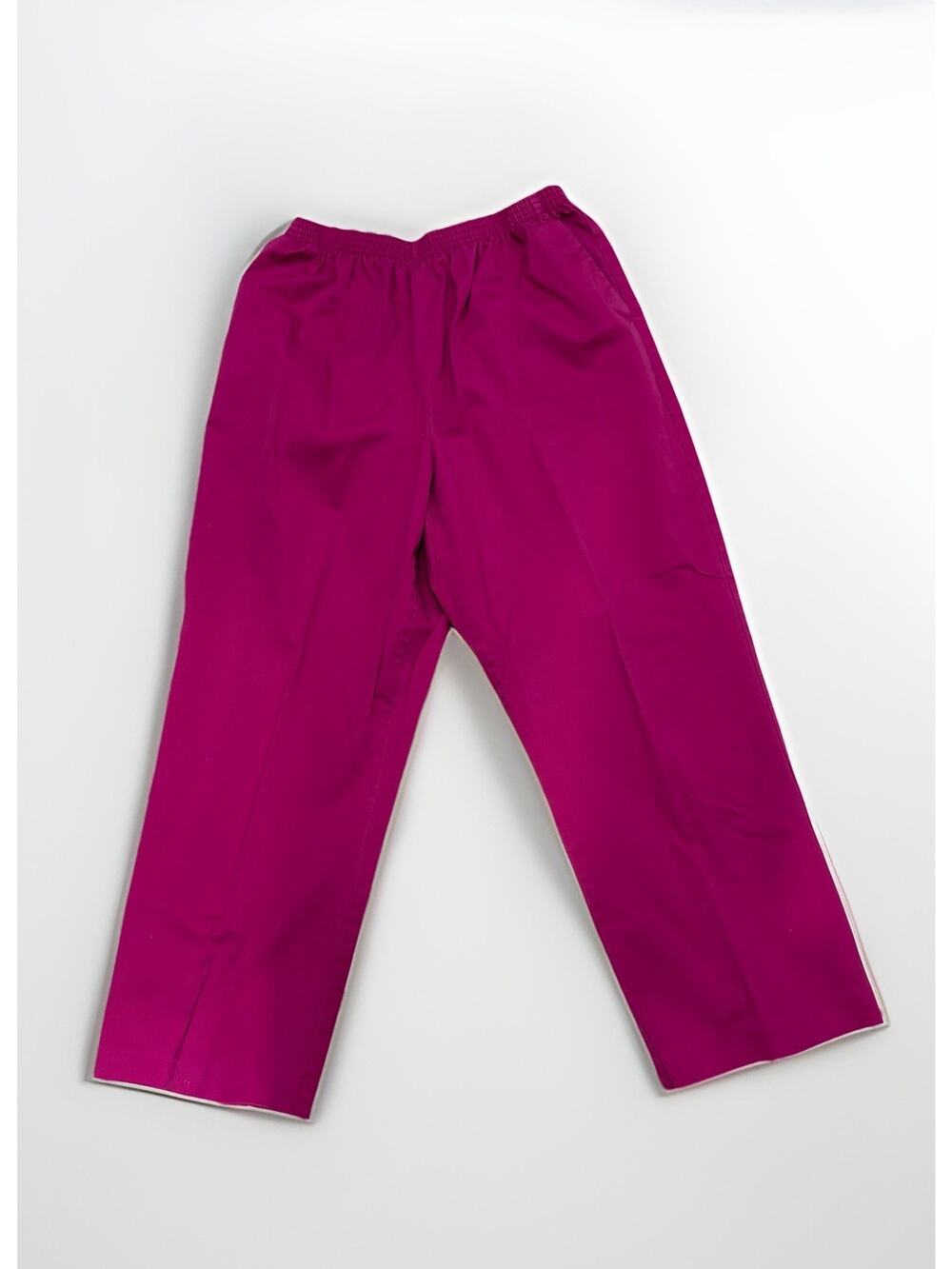 Women’s Fuchsia Elastic Waist Slacks By Alfred Dunner. Size 16